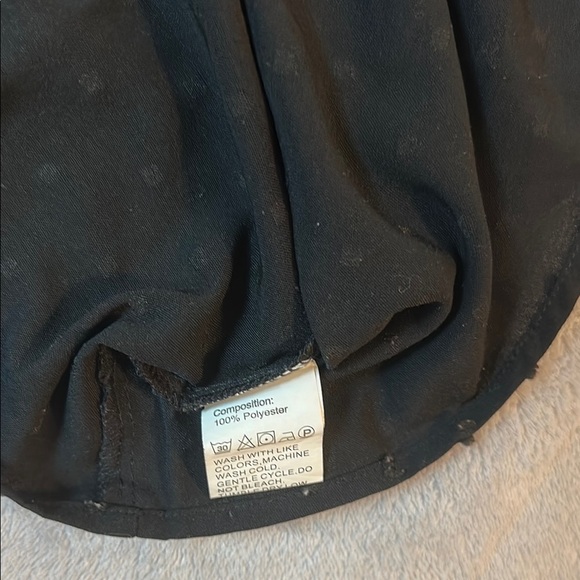 Black Ruffle Sleeve Top with Lace Detail - Picture 5 of 8